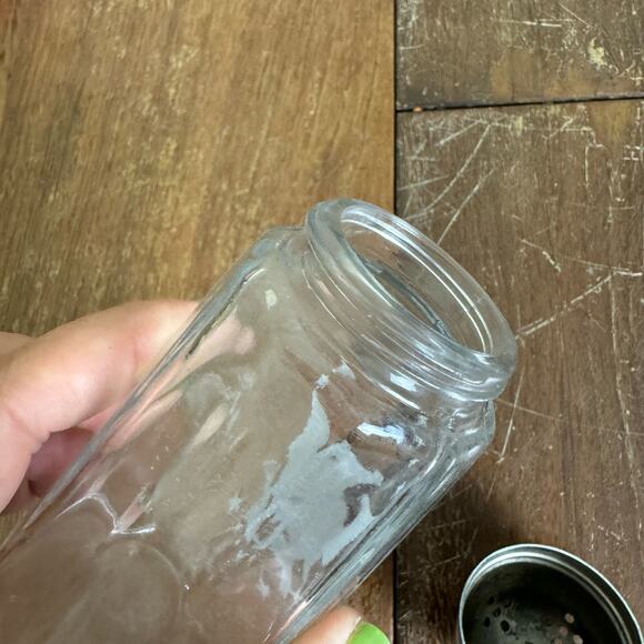 Wood Brothers England Clear Glass Jar Liberty Eagle SINGLE salt pepper‎ shaker - Picture 10 of 11